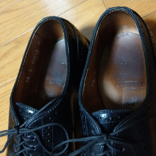 Allen Edmonds(アレンエドモンズ)のアレンエドモンズ7.5D/25.5cm/SANFORD 黒 革靴 外羽根 メンズの靴/シューズ(ドレス/ビジネス)の商品写真