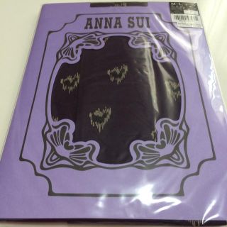 アナスイ(ANNA SUI)の【ANNA SUI】ハートワーププリント柄タイツ(タイツ/ストッキング)