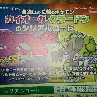 ポケモン(ポケモン)の色違いのカイオーガ／グラードン チラシ(その他)