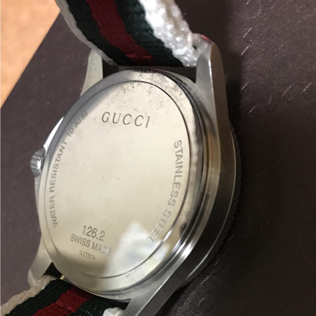 Gucci(グッチ)のGUCCI  腕時計  ホワイト文字盤 メンズの時計(腕時計(アナログ))の商品写真