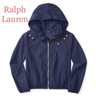 ラルフローレン(Ralph Lauren)の新品ラルフローレンウインドブレーカー4t110センチ女の子ネイビージャンパー(ジャケット/上着)