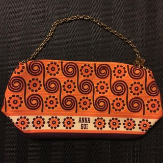 アナスイ(ANNA SUI)の値下げ♡アナスイ♡ポーチ新品♡オレンジ♡ミニバック(ポーチ)