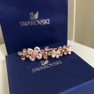 スワロフスキー(SWAROVSKI)の新品未使用スワロフスキーバレッタ お箱、リボン付き(バレッタ/ヘアクリップ)