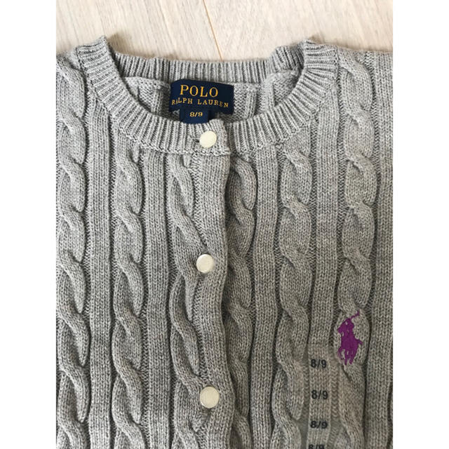 Ralph Lauren(ラルフローレン)の★新品★ラルフローレン★ニット★カーディガン★8T/9T★140★グレー キッズ/ベビー/マタニティのキッズ服男の子用(90cm~)(カーディガン)の商品写真