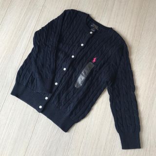 ポロラルフローレン(POLO RALPH LAUREN)の★新品★ラルフローレン★ニット★カーディガン★7T/8T★（130-140)★紺(カーディガン)