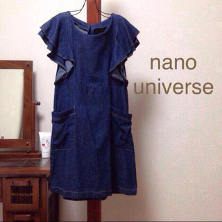 ナノユニバース(nano・universe)のお値下げ☆ナノユニバース デニムワンピ(ミニワンピース)