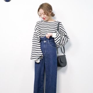 ダブルクローゼット(w closet)のw closet ボートネックビックプルオーバー(カットソー(長袖/七分))