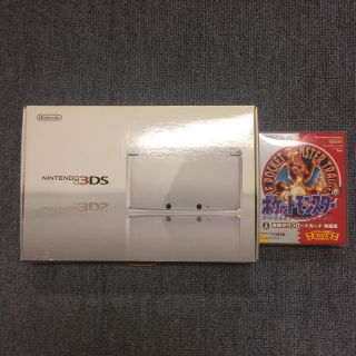 ニンテンドー3DS(ニンテンドー3DS)のニンテンドー3DS本体 アイスホワイト ポケモン赤付 ☆中古品☆ 送料込み(携帯用ゲーム機本体)