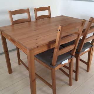 イケア(IKEA)のIKEA ダイニングセット4人用(ダイニングテーブル)