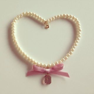 kitty pearl necklace(ネックレス)