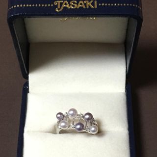 タサキ(TASAKI)のTASAKI pt900  パールダイヤリング(リング(指輪))