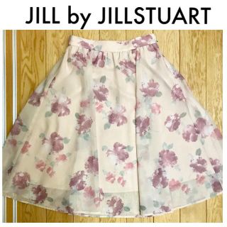 ジルバイジルスチュアート(JILL by JILLSTUART)のジルバイ 花柄スカート(ひざ丈スカート)