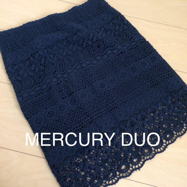 MERCURYDUO(マーキュリーデュオ)のMERCURY DUO 総レーススカート レディースのスカート(ミニスカート)の商品写真