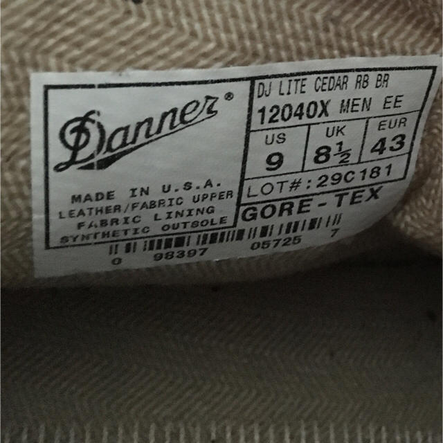Danner ダナーライト US9の通販 by マイニング's shop｜ダナーならラクマ - DANNER LIGHT 低価大特価