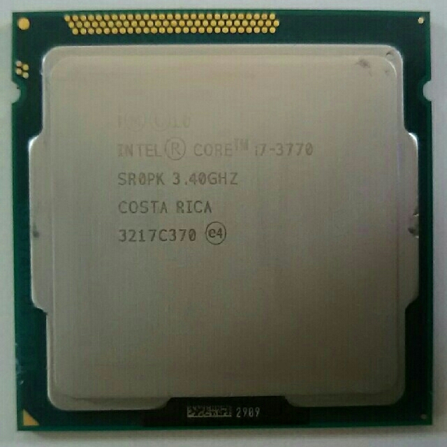 CPU INTEL core i7 3770 LGA1155 動作確認済み