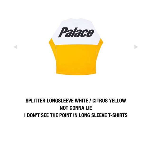 PALACE splitter long sleeve