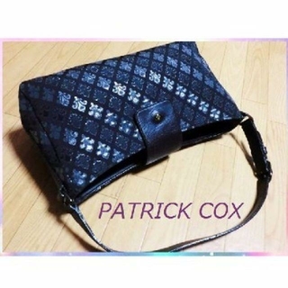 パトリックコックス(PATRICK COX)の美品パトリックコックス/PATRICK COX ロゴ総柄肩掛けショルダーバッグ(ハンドバッグ)