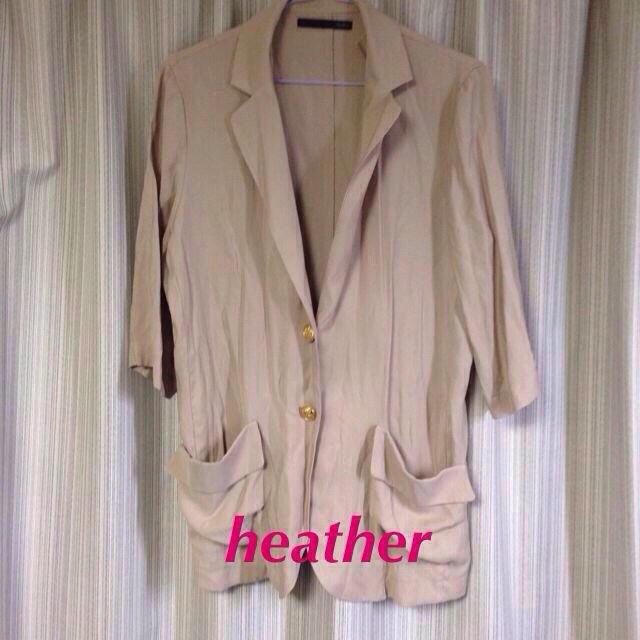 heather(ヘザー)のシンプルジャケット レディースのジャケット/アウター(テーラードジャケット)の商品写真