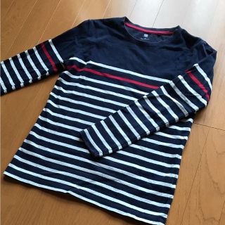 ユニクロ(UNIQLO)のユニクロ ボーダーロンT 140(Tシャツ/カットソー)