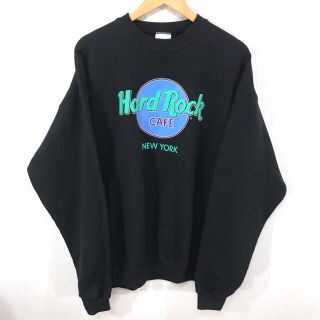 チャンピオン(Champion)のデッドストック 90s ♪ ハードロックカフェ スウェット ニューヨーク XL (スウェット)