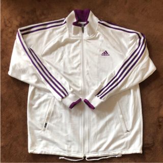 アディダス(adidas)のレアアイテム adidas ジャージ  ホワイト パープル(ジャージ)