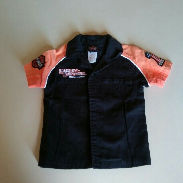 Harley Davidson(ハーレーダビッドソン)のハーレーダビッドソン　半袖シャツ　18m キッズ/ベビー/マタニティのベビー服(~85cm)(シャツ/カットソー)の商品写真