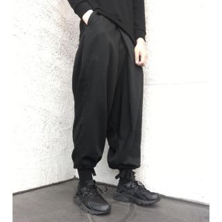 【新品】Ground Y Yohji 20SS　タック　パンツ　ブラック　3