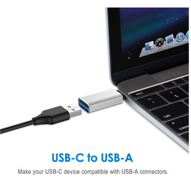 USB C 変換アダプター 高速転送 Type-C機器対応 4個セット スマホ/家電/カメラのスマートフォン/携帯電話(バッテリー/充電器)の商品写真