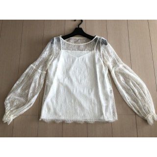 ダブルスタンダードクロージング(DOUBLE STANDARD CLOTHING)の美品ダブルスタンダードSOV.キャミソール付レーストップ長袖(シャツ/ブラウス(長袖/七分))