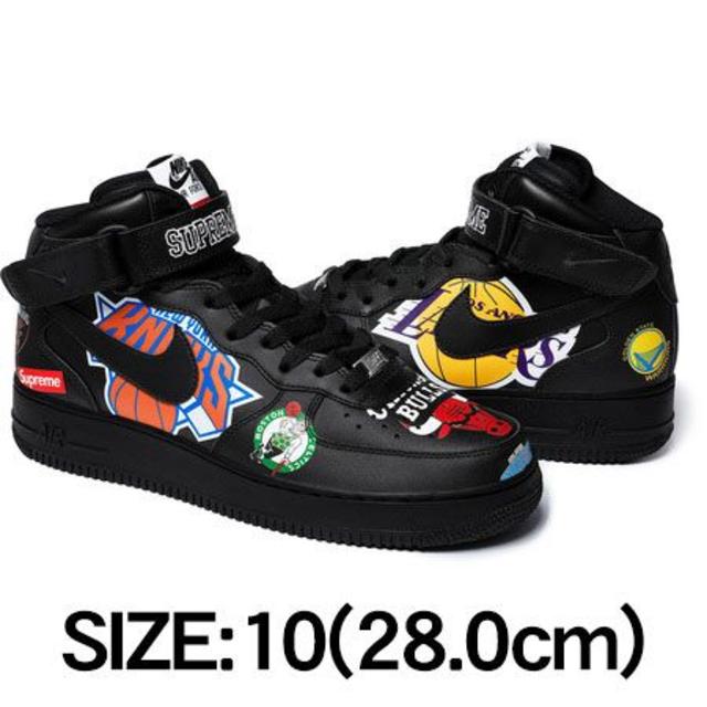 Supreme NIKE NBA AIRFORCE 1 BLACK