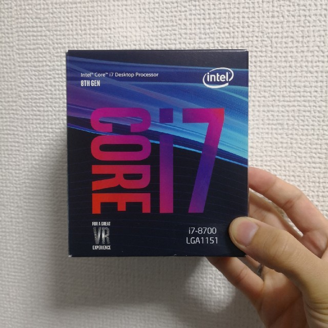 Intel core  i7 8700(kなし) スマホ/家電/カメラのPC/タブレット(PCパーツ)の商品写真