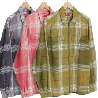 シュプリーム(Supreme)のSupreme Faded Plaid Flannel Zip Up Shirt(シャツ)