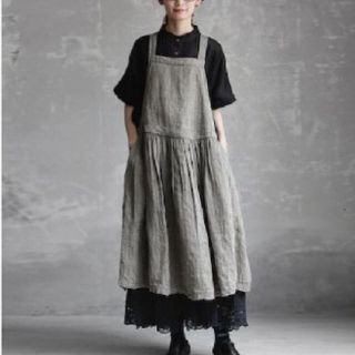 ネストローブ(nest Robe)のjoie de vivreエプロンワンピース(ひざ丈ワンピース)