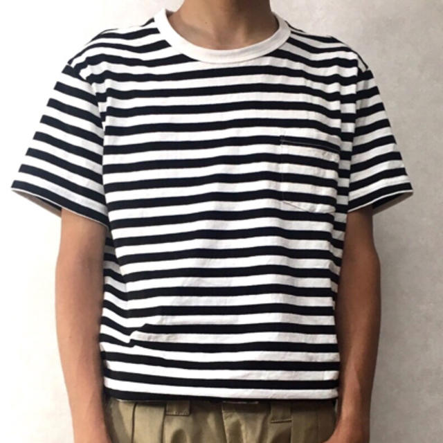 MUJI (無印良品)(ムジルシリョウヒン)の無印良品 ボーダーT メンズのトップス(Tシャツ/カットソー(半袖/袖なし))の商品写真