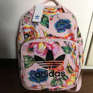 adidas - adidas大人気♡レア♡花柄リュックの通販|ラクマ