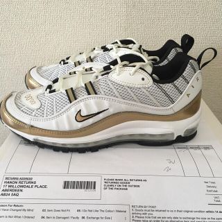 ナイキ(NIKE)のair max 98 UK限定 gold 28.5cm(スニーカー)