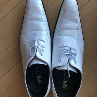 【値下げ】白 靴 男性用 ウエディング用(ドレス/ビジネス)