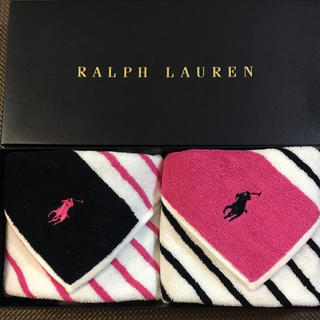 ラルフローレン(Ralph Lauren)の大人気ボーダーボーダー♡ラルフローレン ウォッシュタオル(タオル/バス用品)