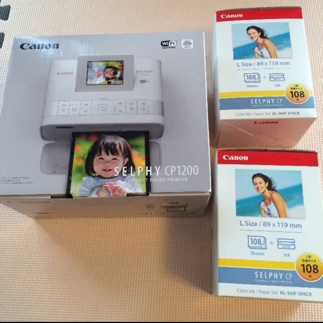 値下げ❗️【未使用】お得なペーパー2個付‼️Canon セルフィー CP1200