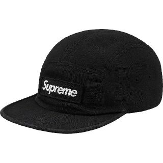 シュプリーム(Supreme)のsupreme 18ss Military Camp Cap Black 黒(キャップ)