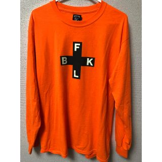 シュプリーム(Supreme)のfull-bk ロンT オレンジ(Tシャツ/カットソー(七分/長袖))