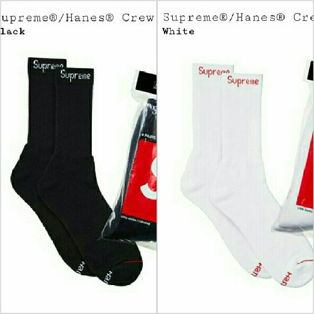 Supreme(シュプリーム)のsupreme　シュプリーム　ボクサーパンツ　ソックス　hanes レディースの下着/アンダーウェア(ショーツ)の商品写真