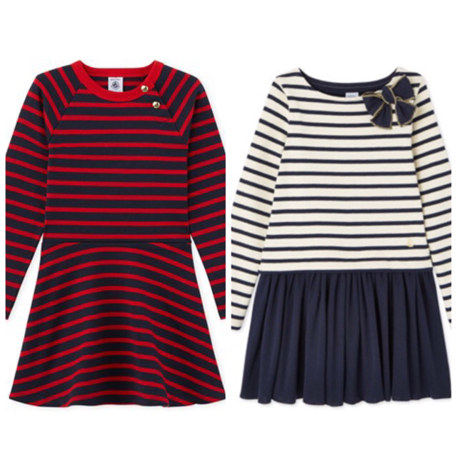 PETIT BATEAU(プチバトー)のLimone様専用☆プチバトー ワンピース2点 キッズ/ベビー/マタニティのキッズ服女の子用(90cm~)(ワンピース)の商品写真