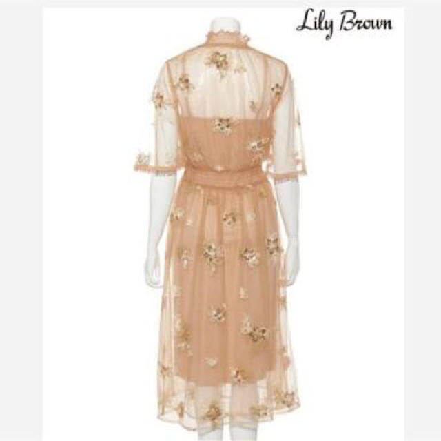 Lily Brown(リリーブラウン)のLily brown チュールフラワーワンピース レディースのワンピース(ひざ丈ワンピース)の商品写真