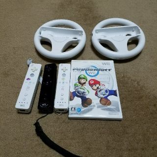 ウィー(Wii)のマリオカート   will  ハンドル  セット   コントローラー おまけ付き(家庭用ゲームソフト)