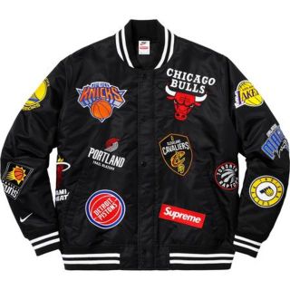 シュプリーム(Supreme)のSupreme Nike NBA Warm Up Jacket 黒 M(スカジャン)