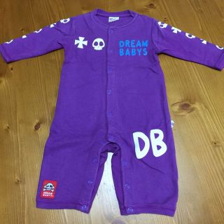 ドリームベイビーズ(DREAMBABYS)の☆値下げ☆ベビードール ドリベビ ロンパース 紫 70(カバーオール)