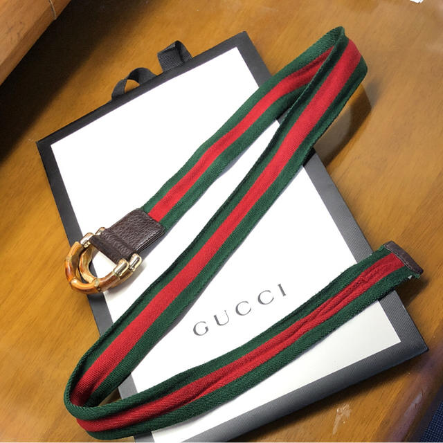 Gucci - GUCCI グッチ Bee シェリーライン バンブーベルト 確実正規品