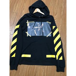 オフホワイト(OFF-WHITE)の国内正規品 offwhite パーカー 黄色 イエロー M(パーカー)