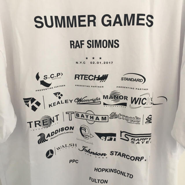 RAF SIMONS(ラフシモンズ)のRAF SIMONS SUMMER GAMES Tシャツ メンズのトップス(Tシャツ/カットソー(半袖/袖なし))の商品写真